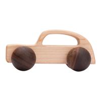 IBWAAE 1PC Beech Wood Car Blocks Play Gym Toy Educational Montessori Toys Baby Teethers Newborn Birthday Gift Baby Toy