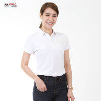 เสื้อโปโล CoolPlus Double Knitted ยืดหยุ่น ไม่ขึ้นขุย สีขาว CKS03 (หญิง) - PMKPOLOMAKER