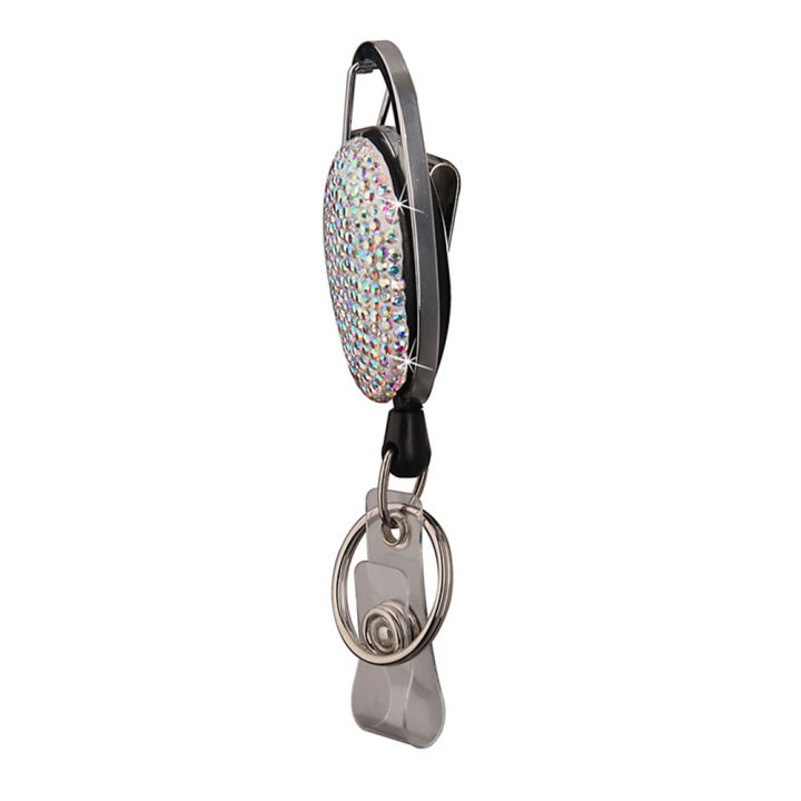 key-chain-belt-clips-card-holder-rhinestones-tag-badge-reel-name-car-shinny-keychain-crystal