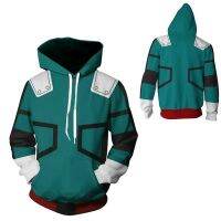 แฟชั่น Unisex 3D My Hero Academia Hoody Anime พิมพ์แฟชั่นเสื้อกันหนาวหมวก