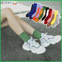 QIZUI Fashion Thick Breathable Stocking Cotton Socks Knitting Hosiery Winter warm