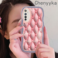 เคส Chenyyyka สำหรับ Realme 6 6S Narzo เคส3D ลายการ์ตูนสีชมพูขอบคลื่นเคสมือถือกันกระแทกแบบใสนิ่มเคสโปร่งใสลายกล้องถ่ายรูปที่สร้างสรรค์ซิลิกาเจลฝาครอบป้องกัน