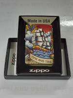 ZIPPO  PREMIUM  49532 NAUTICAL  TATTOO  DESIGN    ลายรอบตัวต่อเนื่อง360 องศา  ของใหม่ไม่ผ่านการใช้งาน  มาพร้อมกล่อง  รับประกันของแท้  นำเข้าจากอเมริกา