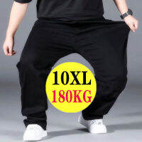 10XL ขนาดใหญ่สีดำกางเกงลำลองบุรุษระบายอากาศกางเกงเอวยางยืด Jogger กางเกงแห้งเร็วถุงกางเกงผู้ชาย Streetwear...