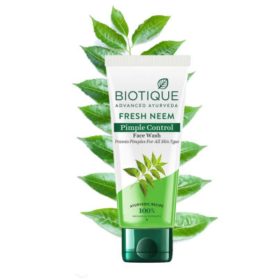 Biotique  Neem Pimple Control Face Wash Prevents Pimples For All Skin Types เจลล้างหน้า
