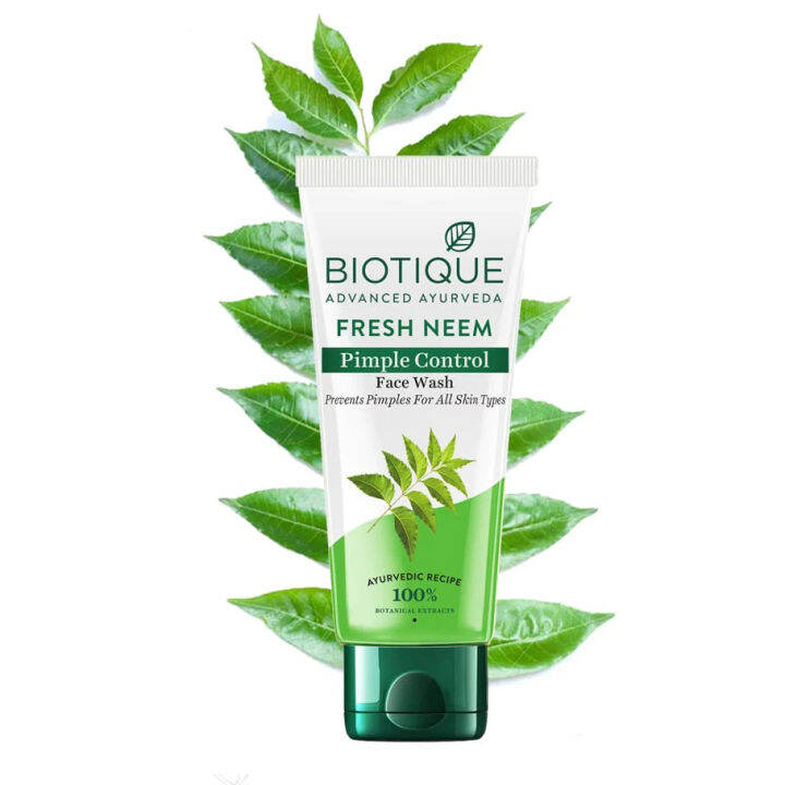 biotique-neem-pimple-control-face-wash-prevents-pimples-for-all-skin-types-เจลล้างหน้า