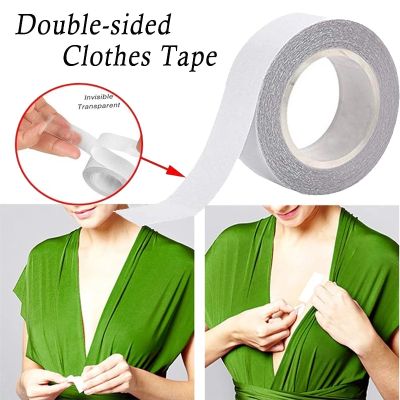 Double Sided Body Tape Self-Adhesive Bra Clothes Dress Shirt Secret Sticker Clear Lingerie Tape Anti-naked Invisible Chest Patch