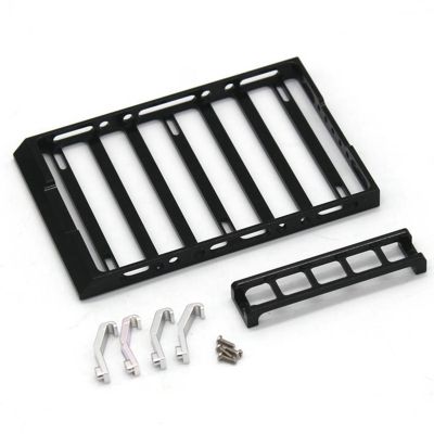 Metal Roof Rack Luggage Carrier Tray with Side Ladder for Kyosho Mini-Z 4X4 Jimny 1/18 RC Crawler Car Upgrade Parts