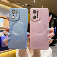 เคสชาร์จไร้สายขุ่นสุดหรูสำหรับออปโป้ไฟนด์ X5 Pro 5G พร้อมฟิล์มซิลิโคนเหลวแม่เหล็กเคสโทรศัพท์ T1-29ฝาหลังกันกระแทก