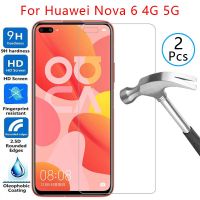 กระจกเทมเปอร์ Huawei Nova ปกป้องหน้าจอสำหรับ6 Huawai 5G ป้องกัน Huawe Coque เคสโทรศัพท์ Nova6 Huawe 6.57 On