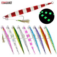 FUNADAIKO Best Jigging Lure 80g 100g 135g Jig Bait Metal Jigs Lure Fishing Slow Jig Lure Fishjig With Strong Assist Hooks Pesca