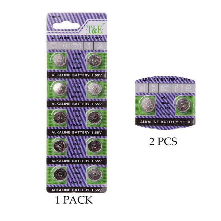Button Battery Cell Coin Batteries LR43 386 Button Battery SR43 186