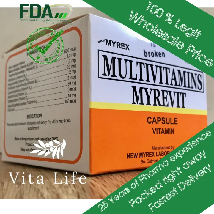 Popular Brand (MYREVIT) Multivitamins Vitamin B, C, D, A and Minerals