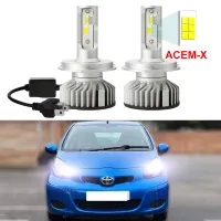 2ชิ้น Led หลอดไฟหน้าสำหรับโตโยต้า Aygo MK1 2005 2006 2007 2008 2009 2010 2011 2012สูงต่ำคาน C An BUS