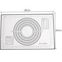 แผ่นซิลิโคนหนาอุปกรณ์ทำแป้งพิซซ่าอุปกรณ์ทำขนมอุปกรณ์ทำแผ่นม้วนขนมอุปกรณ์นวดอุปกรณ์ทำอาหารในครัว