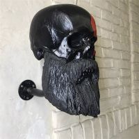 Creative Motorcycle Skull Helmet Holder for Home Office Decoration Wall Mount Rack amp; Jacket Hook Gift for Bikers Wholesale