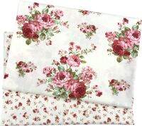 【YF】 Big Floral Cotton Fabric Making Baby Bed Sheet Sewing Tissue