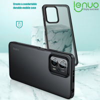 Lenuo เคส Xiaomi Redmi Note 11 Pro/note 11S / Note 11T Pro/note 11T Pro + 5G /Poco X4 GT 5G-เคสซิลิโคนที่ยืดหยุ่นกันกระแทก4มุม + กระจกฝ้าพีซีกึ่งโปร่งใสฝาหลัง