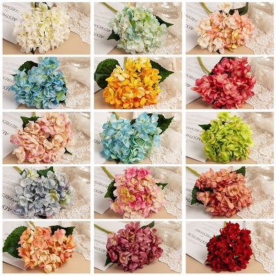 【YF】○  Hydrangea Artificial Flowers Branch Wedding Silk Plastic Fake Room DecorationTH