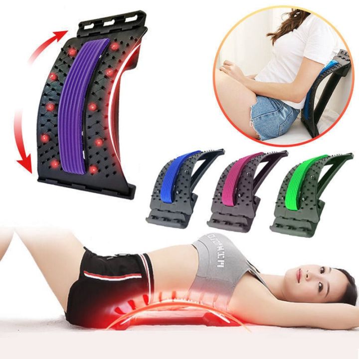 sport-fitness-magnetotherapy-support-multi-level-adjustable-back-massager-stretcher-waist-neck-lumbar-cervical-spine-pain-relief