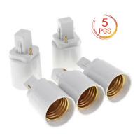 5Pcs G24 To E27อะแดปเตอร์ฐานหลอดไฟLEDที่ยึดปลั๊กตะเกียงUniversal Light Converter [COD][จัดส่งฟรี]