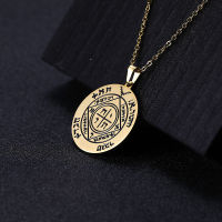 Fifth Pentacle Of Saturn Seal Of Solomon สร้อยคอ Talisman Amulet สแตนเลสสตีลสแควร์รอบจี้สร้อยคอผู้ชาย