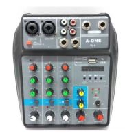 A-ONE มิกเซอร์ MIXER 4-channel MP3 USB SD มีBluetooth รุ่น W-4 (KBT AUDIO)