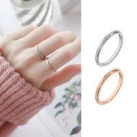 Cincin Wanita Perak Emas Mawar Cincin Ekor Titanium Berlian Sederhana Untuk Pria Dan Wanita Fashion Rings