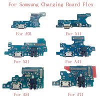 [KOLT Digital] ชิ้นส่วนพอร์ตบอร์ดเชื่อมต่อแท่นชาร์จ USB สายเคเบิ้ลยืดหยุ่นสำหรับ Samsung A01 A11 A31 A41 A415F A51 A515F A71ชิ้นส่วนอะไหล่ A715F