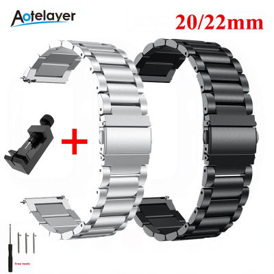 Aotelayer 20มิลลิเมตร22มิลลิเมตรสแตนเลสด่วนที่วางจำหน่ายนาฬิกาวงสำหรับ G Alaxy นาฬิกา3 42 46มิลลิเมตรเกียร์ S3ที่ใช้งาน2สร้อยข้อมือสำหรับหัวเว่ยนาฬิกา GT3 Pro Gt2e นาฬิกาวง