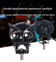 卍✐ Motorcycle LED lights Headlight Modified external Owl spotlights dual bead integrated For KTM Duke 390 Duke 125 KTM EXC KTM 390