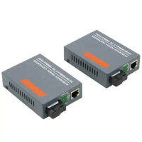 ตัวแปลงสื่อ Gigabit Ethernet 1000M RJ45 SC Single Fiber โหมดเดี่ยว20KM