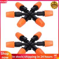 2ชุด6-Head Misting Spray Nozzle Water Spray Head Atomizing Nozzle New