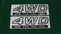 สติกเกอร์ 4WD VDC TCS HSA HDC  ของรถ navara np300