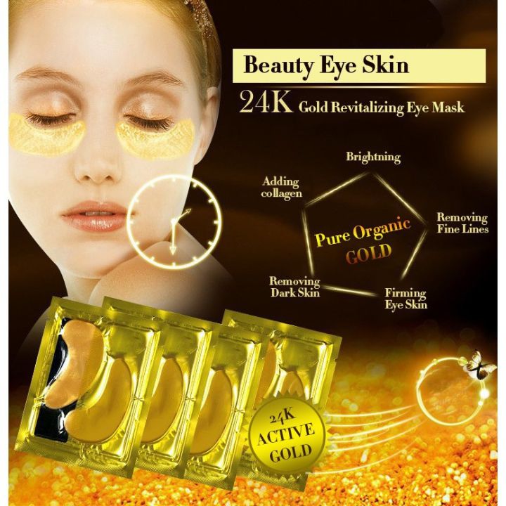 Masker Mata Eyemask Crystal Collagen Gold Eye Bag Mask Eyemask Lazada Indonesia
