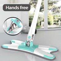 【TIMIN Home Tools】 X-Type Mop Floor Hand-Free Spin Squeeze 360 ° Rotatable Flat Cleaning Household Lazy Tools