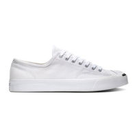 [สินค้าลิขสิทธิ์] Converse JACK PURCELL Ox White สีขาว คอนเวิร์สแจ็ค /แจ็คเพอเซว รองเท้าผ้าใบสีขาว