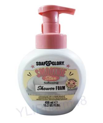 Soap and glory smoothie star shower foam 450 ml โซพ แอนด์ กลอรี่ สมูทตี้ สตาร์ ซอฟเทนนิ่ง ชาวเวอร์ โฟม 450 มล. หมดอายุปี 05/2024