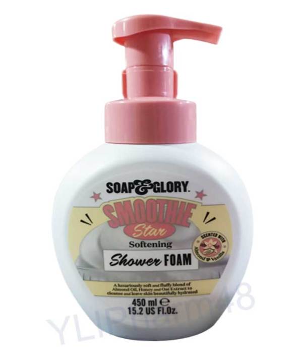 soap-and-glory-smoothie-star-shower-foam-450-ml-โซพ-แอนด์-กลอรี่-สมูทตี้-สตาร์-ซอฟเทนนิ่ง-ชาวเวอร์-โฟม-450-มล-หมดอายุปี-05-2024