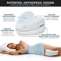 Leg &amp;Knee Foam Support Pillow Side Sleeper for Sleeping Soothing Pain Relief for Sciatica Pregnancy Removable and Washable Cover