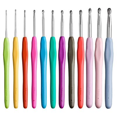 ∈✹㍿ D D 1pc Aluminum Crochet Hooks Ergonomics Handle Knitting Needle Yarn Sweater Weave DIY Craft Knitting Tools Sewing Accessories