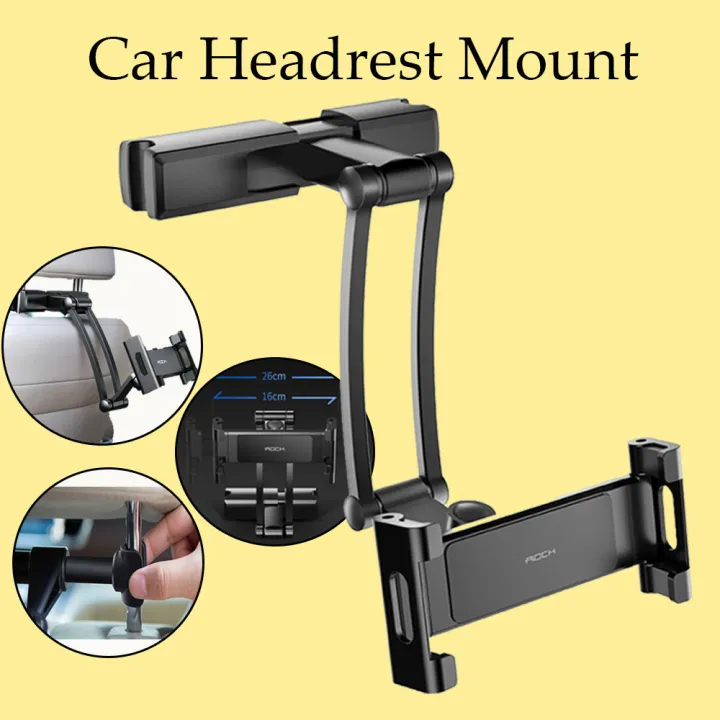 360° Car Headrest MountBlack Lazada PH