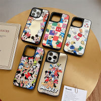 《Kiki》Case.tify High-end Frosted Mirror Phone case for iphone 14 14plus 14pro 14promax 13 13pro 13promax High quality shockproof hard Phone case 12 12pro 12promax 11 Mickey Friend Pattern stickers Official New design for men girl New Design ins popular