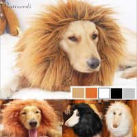 ZZOOI Cute Pet Cosplay Clothes Transfiguration Costume Lion Mane Winter Warm Wig Cat Large Dog Party Decoration With Ear Pet Apparel