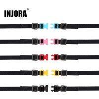 INJORA 5PCS Scale Luggage Rope Roof Rack Tie Down Straps For 1:10 RC Crawler Car Axial SCX10 90046 TRX4 TRX6 Redcat Gen8 VS4-10