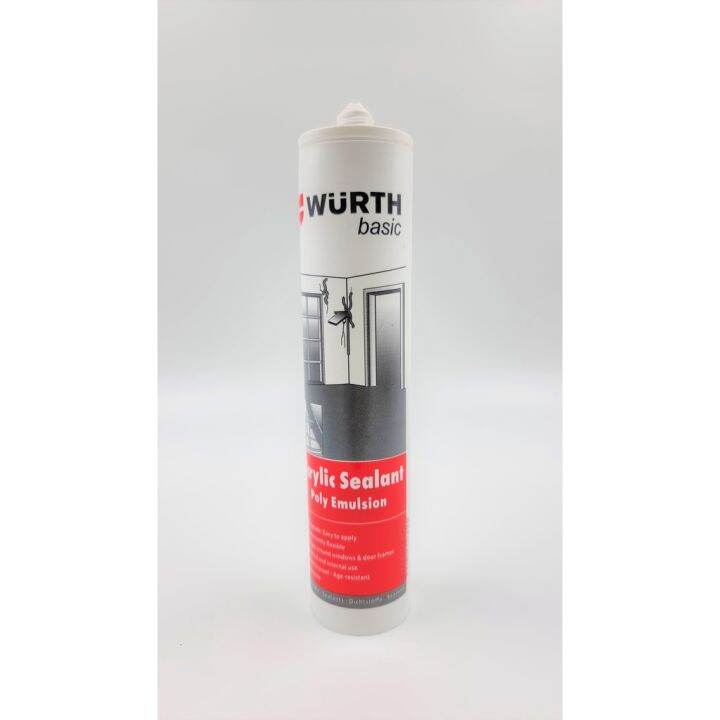 wurth-อะคริลิคอุดรอยรั่วและช่องว่าง-สีขาว-1-หลอด-เวือร์ท