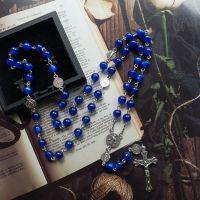 【CW】♈┇  Catholic Benedict Medal Crucifix Rosary Y-Necklace Prayer Beads Chain Religious Jewelry Hangings Gifts