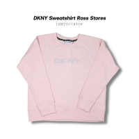 DKNY Sweatshirt Pink เสื้อสเวตเตอร์ ของแท้ จาก Ross Stores สหรัฐอเมริกา ของค้างสต๊อค