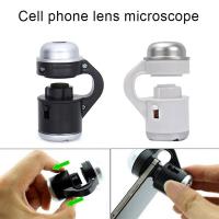 Etmakit Mobile Phone Microscope Telescope Camera Clip Lens 30x Zoom LED Light Photography NK-Shopping Smartphone Lenses