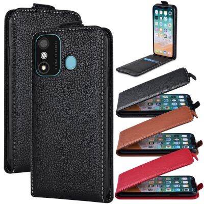 เคสพับได้สำหรับ Itel A27เคสแบบพับปิดได้แนวธุรกิจวินเทจเคส A27 100% ฝาปิดพิเศษกระเป๋าโทรศัพท์ PU แบบเรียบ